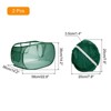 Unique Bargains Mesh Collapsible Portable Laundry Hamper with Side Pocket 50L 2 Pcs - 2 of 4