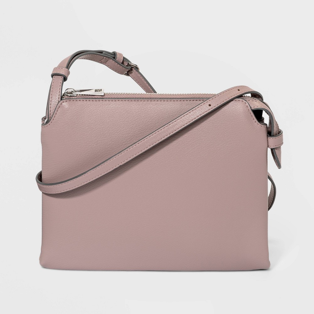 Double Gusset Crossbody Bag - A New Day Mauve, Pink