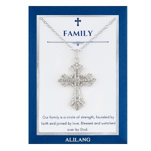 Anna-Kaci Silvery Tone Pendant Necklace with Gift Message Card & Envelope Jewelry Gifts - 1 of 4