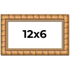 PosterPalooza | 12x6 Modern Bamboo Picture Frame, UV Acrylic, 5 Finishes - 2 of 4