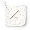 Organic Swaddle Blanket & Hat Set - Coral - 2 of 4