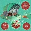 Mambobaby Sunny Navigator Baby Pool Float with Canopy Novelty Float - Gator Jaw Green - 3 of 4