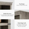 3 Tier Bookcase, Farmhouse Book Shelf with Storage - 3 of 4