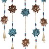 Blue and Copper Flower Metal Wind Chime - 4 of 4