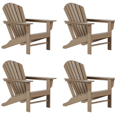 WestinTrends Dylan HDPE Outdoor Patio Adirondack Chair (Set of 4)