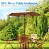 10ft Patio Table Umbrella for Outdoor Use with UV Protection, Crank & Tilt, Easy Setup, Waterproof Fabric - 3 of 4