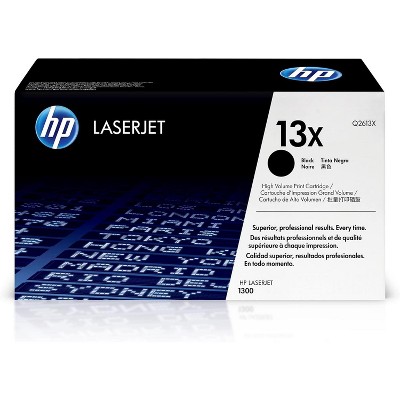 HP 13X High-Yield Toner Cartridge, Black, 4000-Page Yield, Compatible with LaserJet 1300 Series Printers, Professional Print Quality - Q2613X