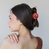 Unique Bargains Halloween Star with Hat Design Duckbill Clip Red Gold Tone 1 Pc - 2 of 4
