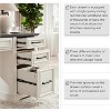 SinCiDo 58" Farmhouse Executive Desk, Embossed Texture Computer Desk with Drawers & Cabinet, Writing Table for Home Office - 4 of 4