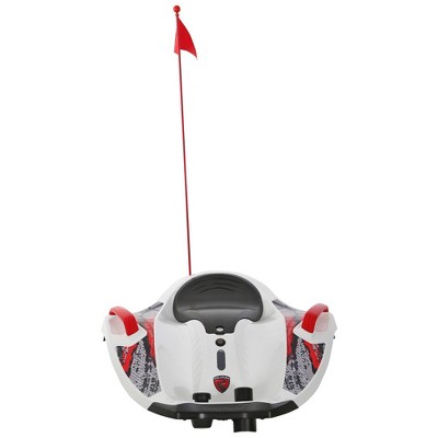 White 12-Volt Battery-Powered Ride-On Car for Kids