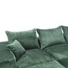 NicBex Couches for Living Room 108.27" L-shaped Sectional Sofa Chenille Upholstered 3-seater Sofa Couch with Throw Pillows - 2 of 4