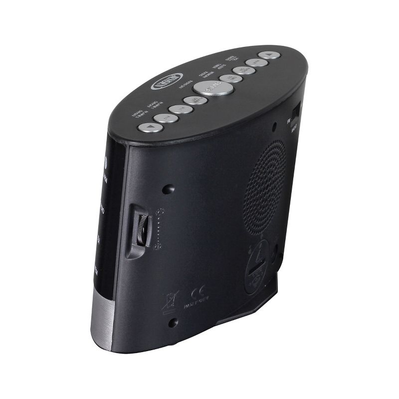JENSEN JCR-255 AM/FM Digital Dual Alarm Clock Radio with Under Pillow Vibrator, 4 of 7