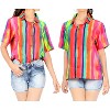 HAPPY BAY Women's Button Down Blouses Short Sleeve Vacation Tops Casual Summer Hawaiian Beach Holidays Outdoor Funky Shirt for Womens - 4 of 4