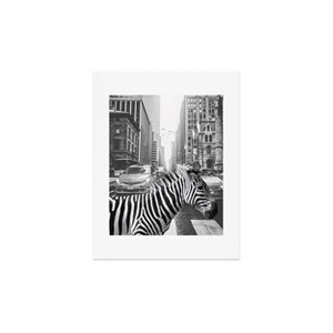 Deny Designs Dagmar Pels Zebra in New York City Art Print - 1 of 4