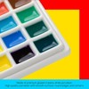 MEEDEN Ceramic Watercolor Palette with Cover, 12-Well White Porcelian Mixing Tray Artist Painting Palette with Lid - 4 of 4