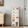 GustoWave Foldable Shoe Storage Box, Plastic Stackable Shoe Cabinets With Magnetic Doors, Shoe Rack for Living Room - 2 of 4