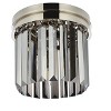 Elegant Lighting Sydney 3 light polished nickel Flush Mount Silver Shade (Grey) Royal Cut Crystal - 3 of 4