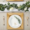 Sparkle and Bash 100 Pack Gold Foil Initial Letter S White Monogram Paper Napkins for Dinner Party, 4 x 8 In - 2 of 4
