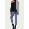 Women's COLD-SHOULDER TWO-TONE TURTLENECK SWEATER - TREND SHOP - 2 of 2