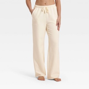 Women's Fleece Wide Leg Sweatpants - Auden™ - 1 of 4