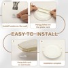 Unique Bargains Stainless Steel Invisible Wall U-shaped Plate Hangers with Traceless Nail 4 Pcs - 4 of 4