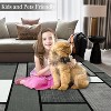 Machine Washable Area Rug Modern Geometric Low Pile Non Slip Non Shedding Indoor Carpet for Living Room Bedroom Office - 4 of 4