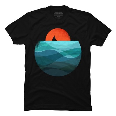 Men's Design By Humans Ocean wave By radiomode T-Shirt