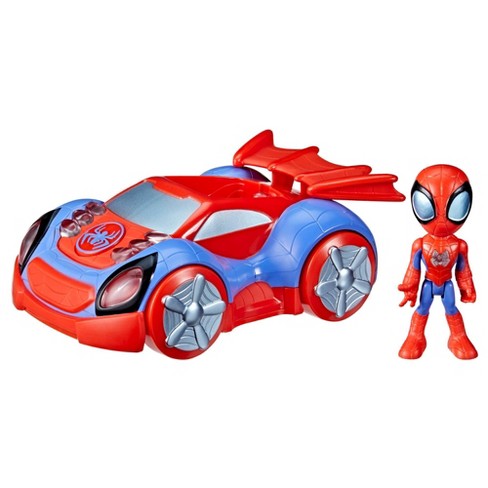 Marvel Spidey and His Amazing Friends Web Flash Spidey Plush - 9-Inch Plush  with Light Up Signal - Toys Featuring Your Friendly Neighborhood Spideys