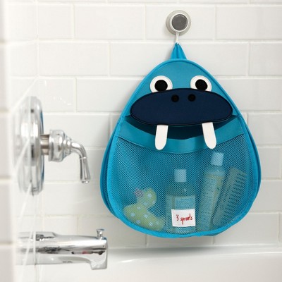 Blue Walrus Suction Mount Bath Toy Organizer