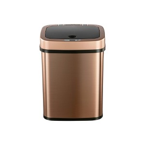JANSNO 3.2 Gallon Stainless Steel Touchless Trash Can with Removable Ring Liner & Fingerprint-Resistant - 1 of 4