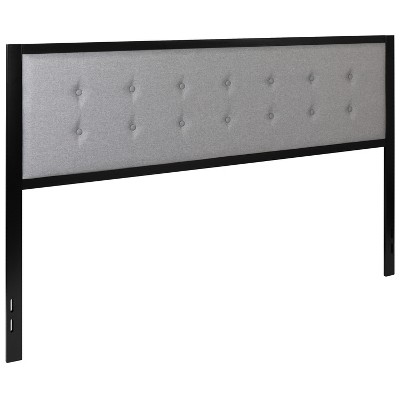 Emma and Oliver Upholstered Metal Panel Tufted Headboard - Modern Headboard
