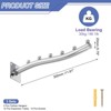 Unique Bargains Stainless Steel Sturdy Wall Mount Clothes Hanger for Bedroom Bathroom 3 Pcs Silver 11.81 Inch - 2 of 3