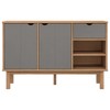 vidaXL Sideboard OTTA Brown and Gray 44.9 in.x16.9 in.x28.9 in. Solid Wood Pine - 3 of 4