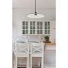 Paloma 24" Modern One-Light Pendant - Dimmable Opal Glass & Steel Design - 4 of 4