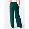 Roaman's Plus Size Ponte Wide Leg Pant With Pockets And Pull On Elastic Waist - 3 of 4