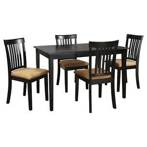 Collinsville 5-Piece Black Dining Set - Misson Back Chair