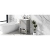 Phiestina 20" Grey Bathroom Vanity with Sink, Soft Close Door, Storage Rack & Open Shelf - 4 of 4
