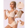 INSPIRE CHIC Women's Wirefree Bra Full Coverage Push Up Vest Bralettes 3 Packs - 3 of 4