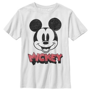 Boy's Disney Mickey Mouse Retro Headshot T-Shirt - 1 of 4