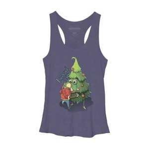 Women's Design By Humans Waiting for Christmas By kuz512 Racerback Tank Top - 1 of 3
