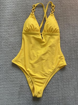 Target yellow one hot sale piece bathing suit