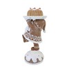 8.5 Inch Gingerbread Gnome Standing On Cake Bundt Santa Gnome Cherry Gnome Figurines - image 3 of 3