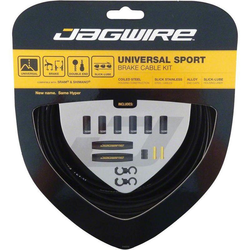 Jagwire Universal Sport Brake Cable Kit Lube Lined Housing Road and MTB, 1 of 5
