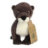 Aurora Medium Eco Softies River Otter Eco Nation Eco-Friendly Stuffed Animal Brown 9.5" - 2 of 4