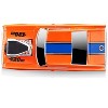 1966 Dodge Charger 426 C.I. Orange with Blue Stripe 1/64 Diecast Model Car by Muscle Machines - 3 of 4