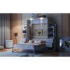 Queen Size Murphy Bed with Shelves, Drawers, and LED Lights for Bedroom or Apartment - 4 of 4