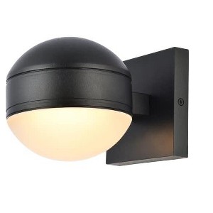 Elegant Lighting Raine Integrated LED wall sconce in black - 1 of 4