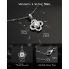 Molenia Moissanite Necklaces for Women, 0.5-1ct D VVS1 Sterling Silver 18k White Gold Plated Lab Moissanite Pendant Jewelry, Anniversary Birthday Gift - 2 of 4