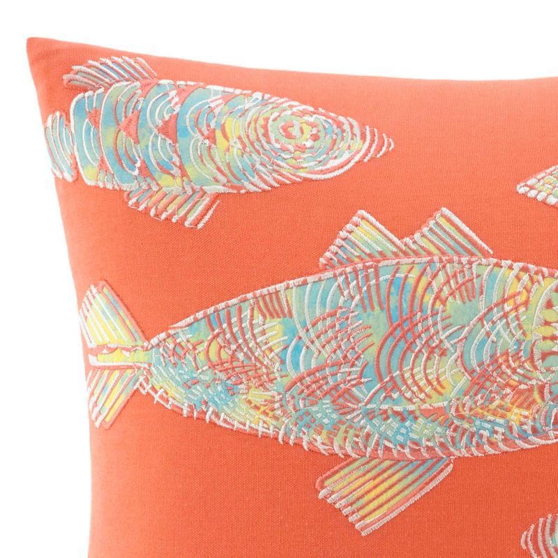 20&#34; x 20&#34; Batic Fish Decorative Throw Pillow Orange - Tommy Bahama, 6 of 8