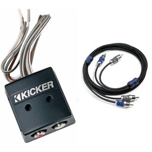 Kicker 46KISLOC K-Series Interconnect, Speaker To Rca W/ Line-Out Converter & 46QI26 6 Meter 2-Channel Signal Cable - 1 of 4